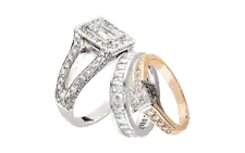 gold silver and platinum jewelry